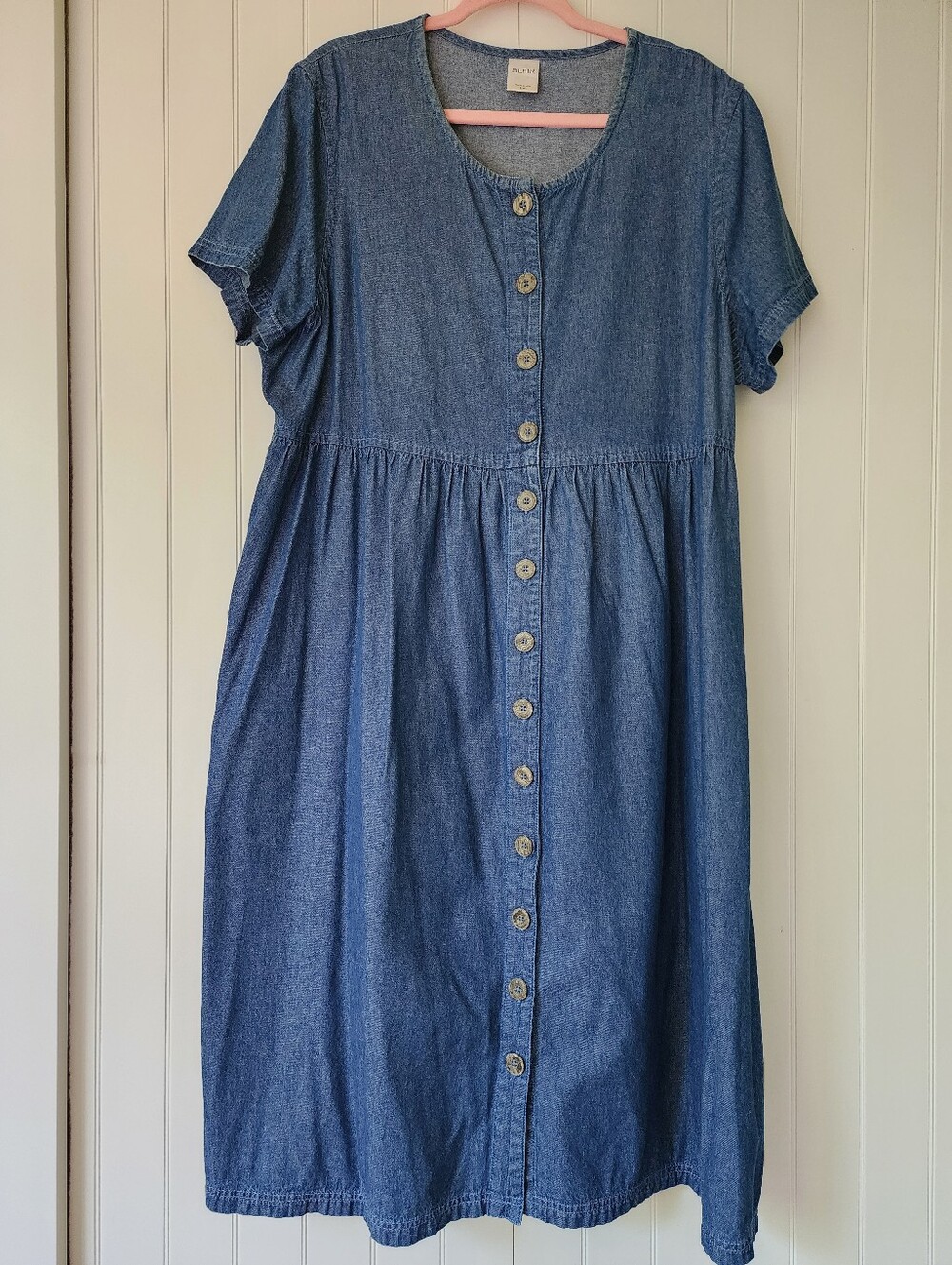 Denim Cottage Core Dress~PXL